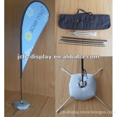 beach teardrop banner for display